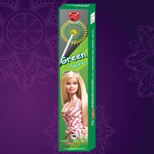 12 CM GREEN SPARKLERS 