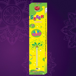 15 CM GREEN SPARKLERS